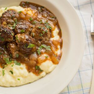 Salisbury Meatballs for 2-4